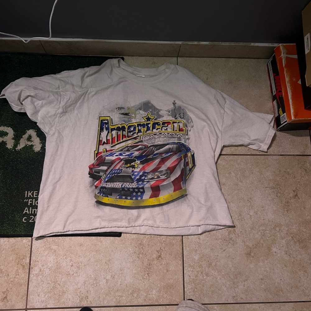 cropped nascar tee